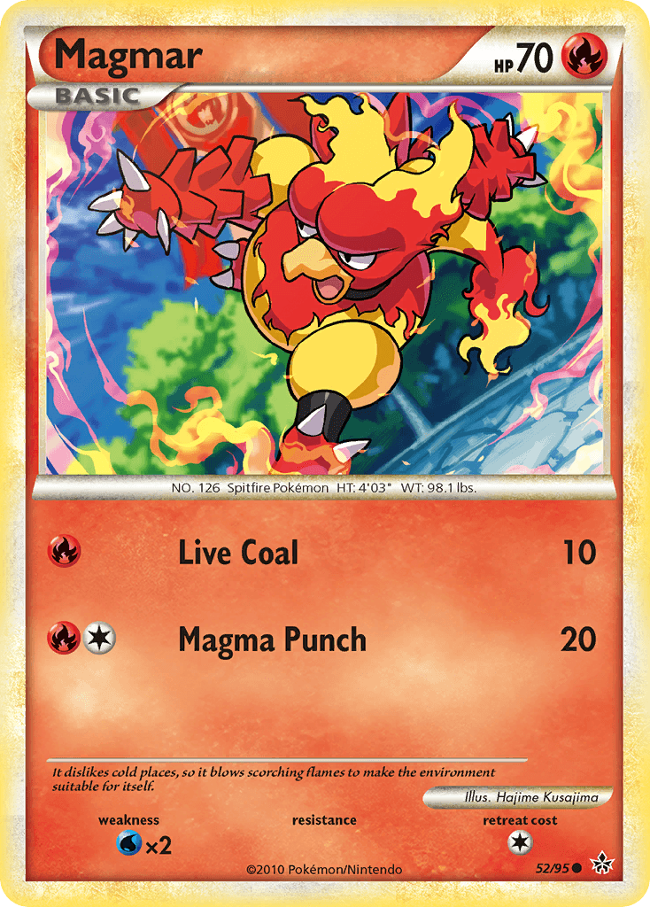 Magmar Pokémon card