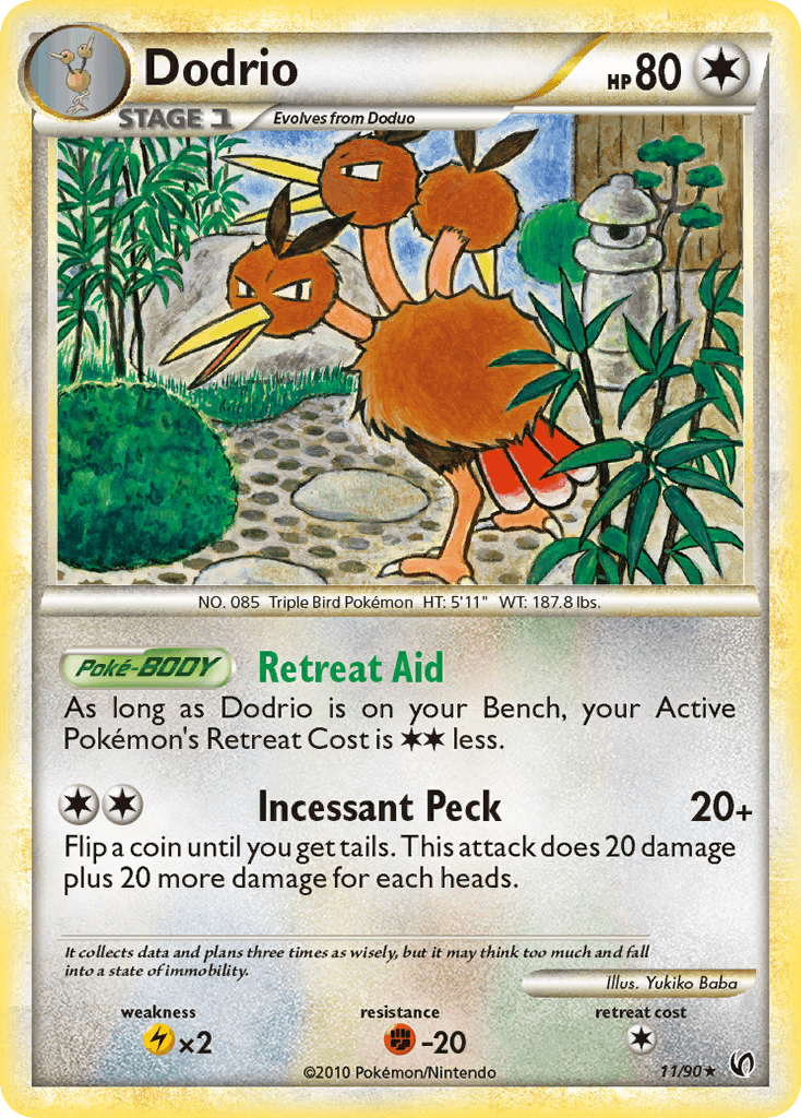 Dodrio Pokémon card