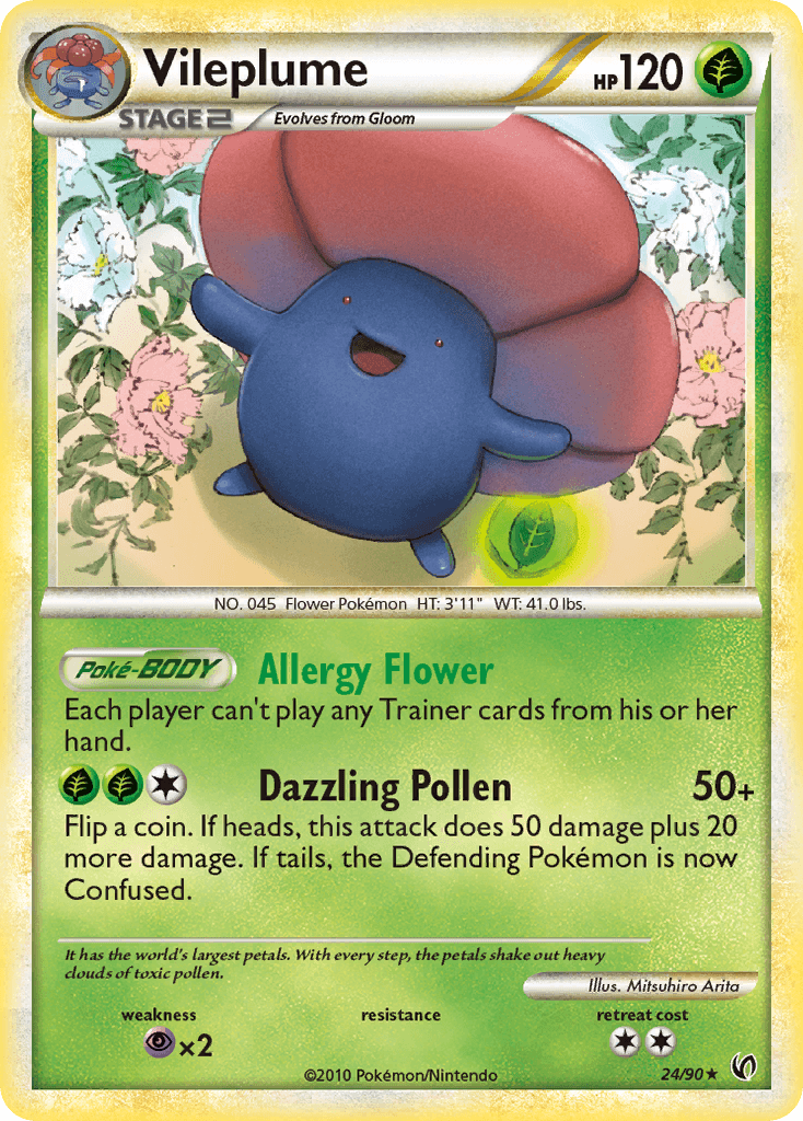 Vileplume Pokémon card