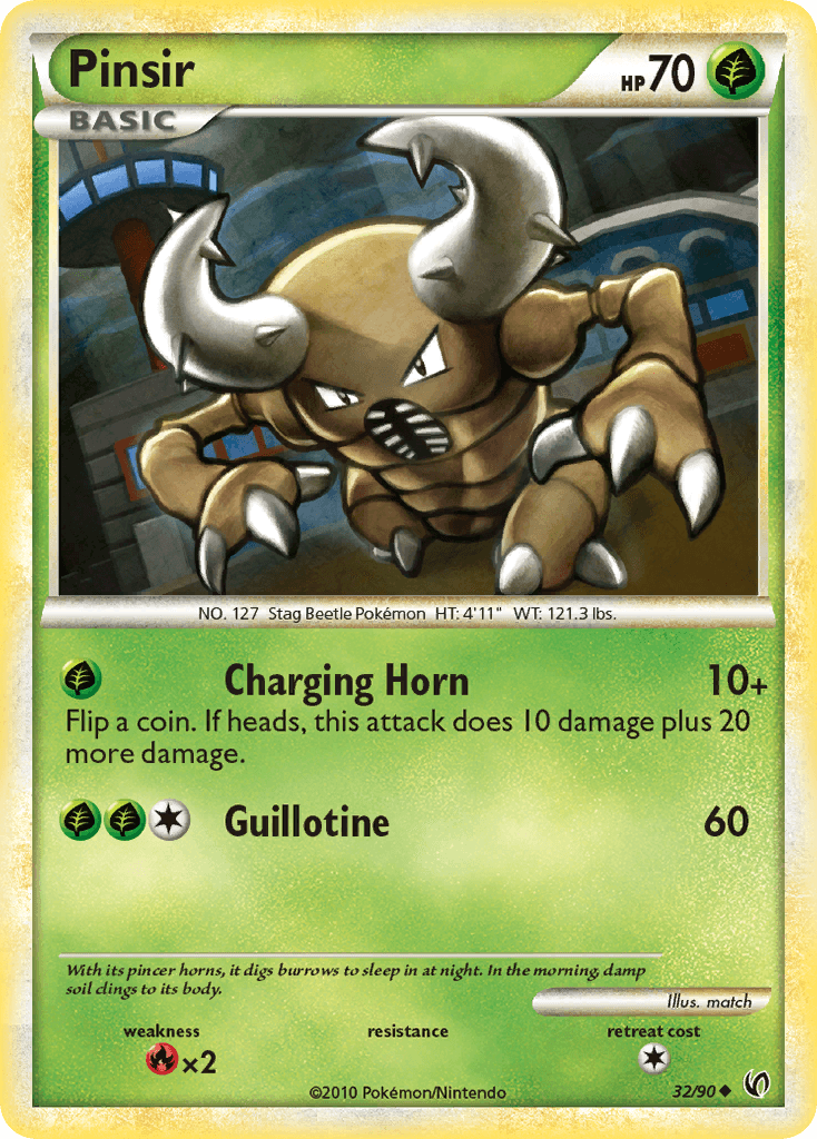 Pinsir Pokémon card
