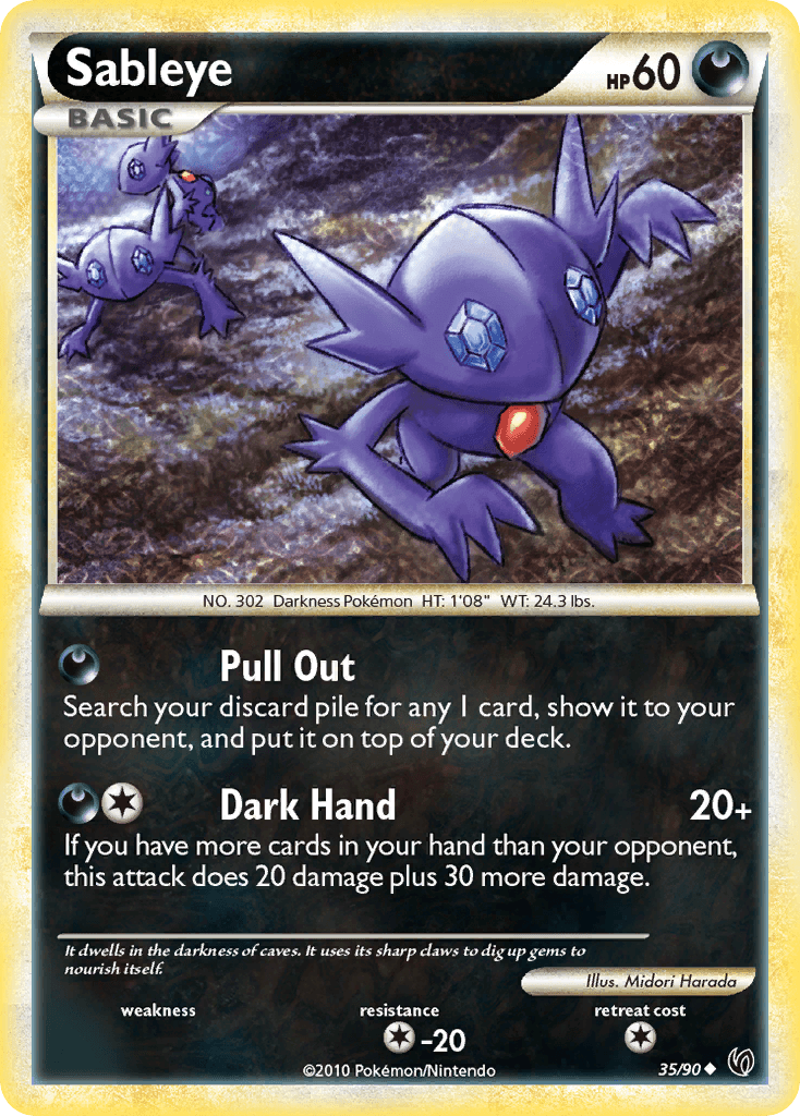 Sableye Pokémon card