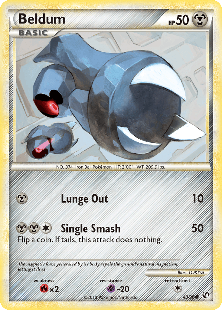 Beldum Pokémon card