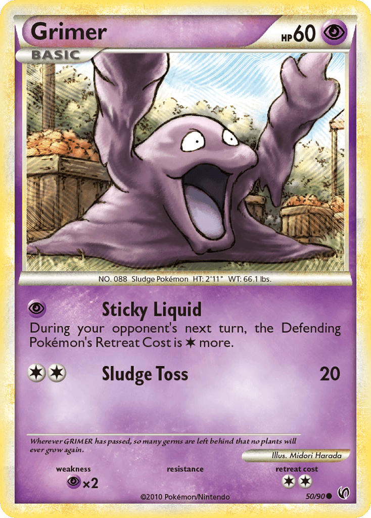 Grimer Pokémon card