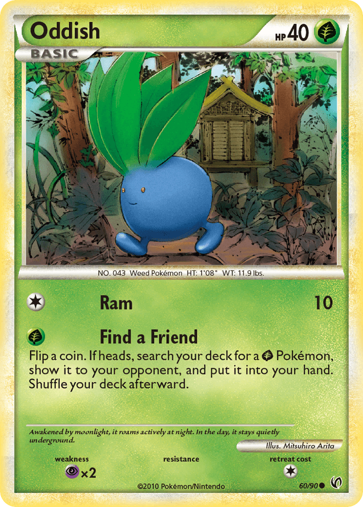 Oddish Pokémon card