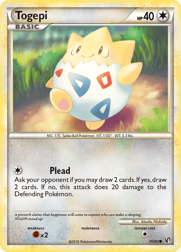 Togepi Pokémon card