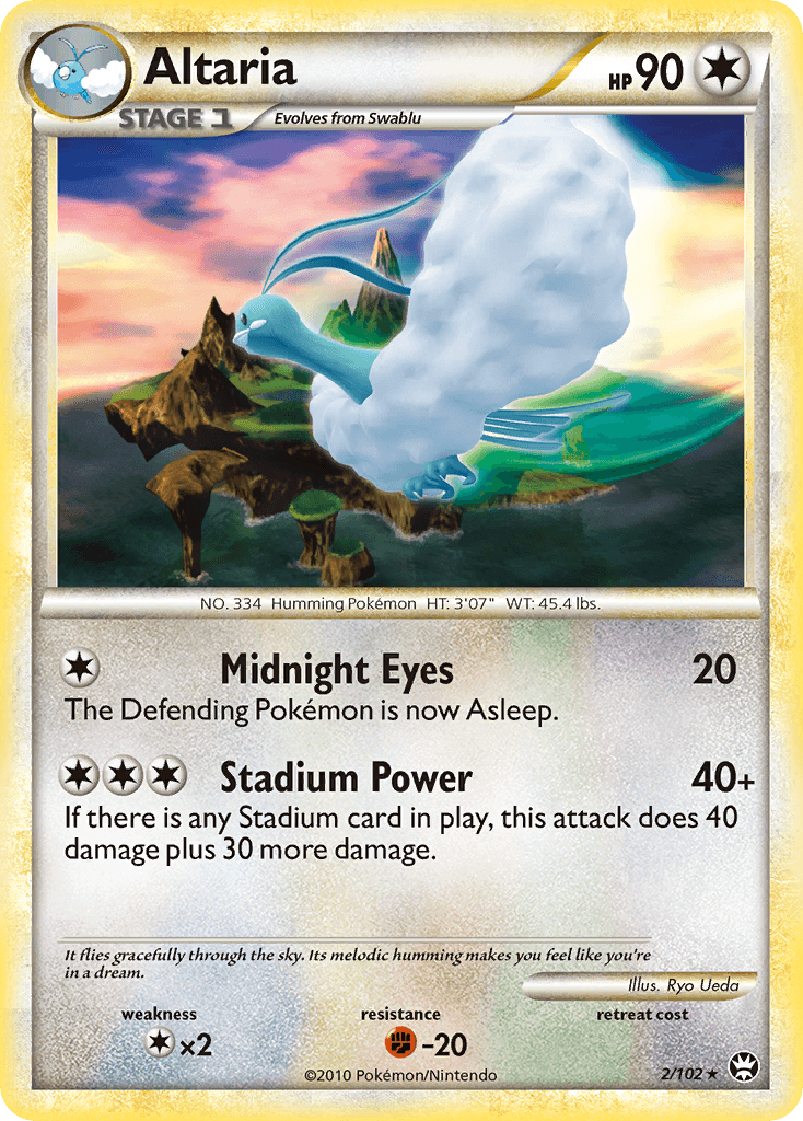 Altaria Pokémon card
