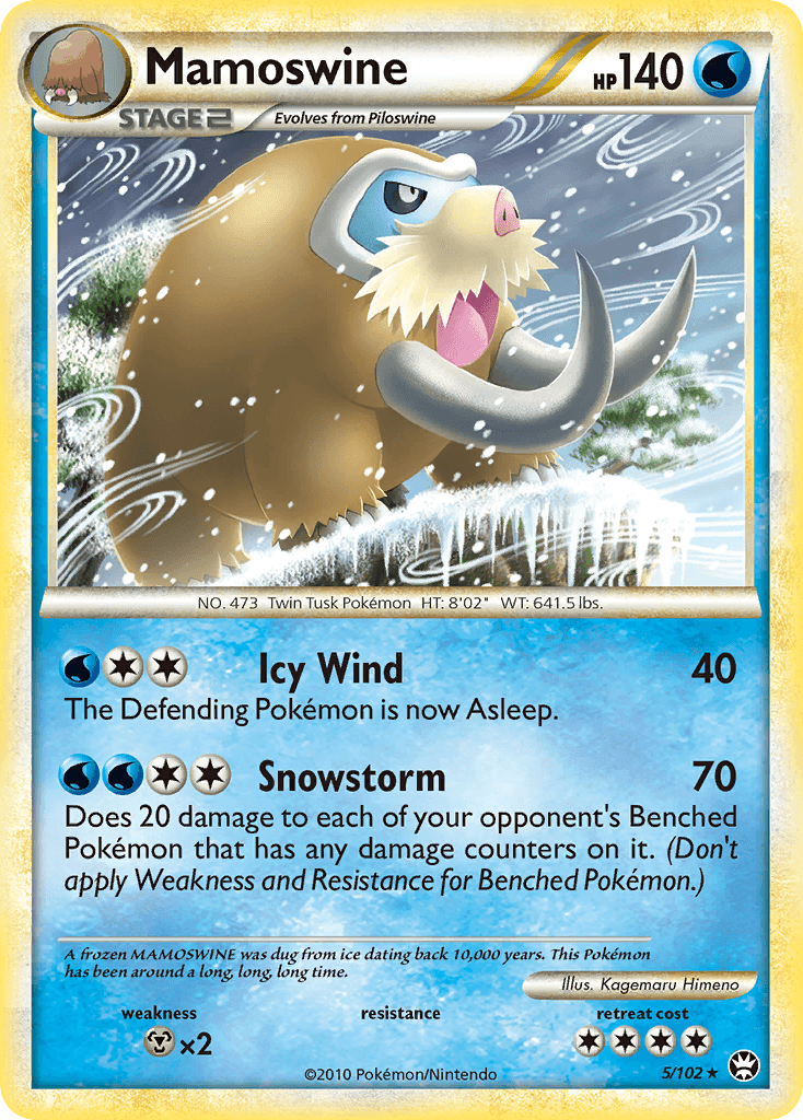 Mamoswine Pokémon card