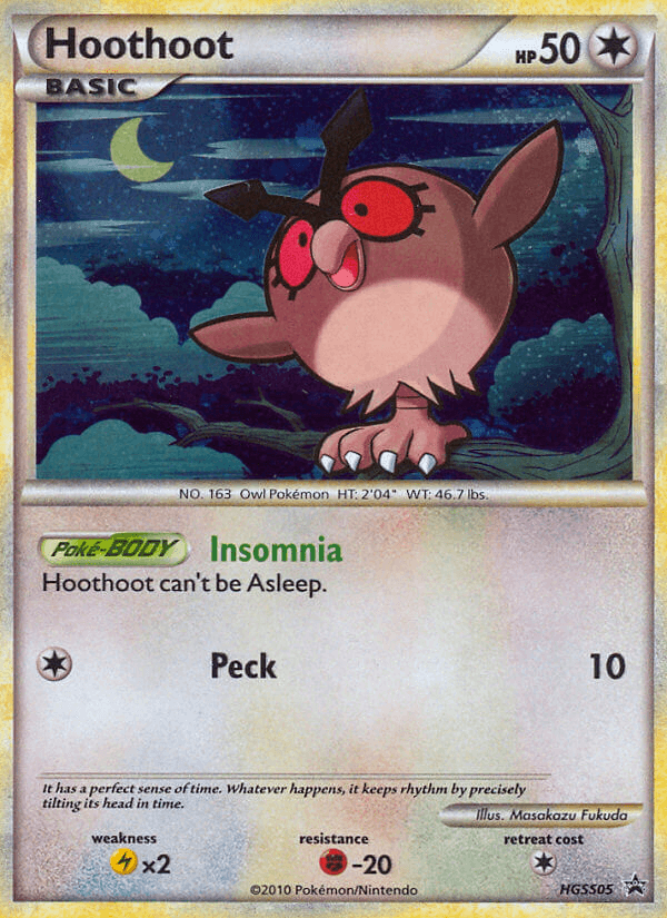 Hoothoot Pokémon card