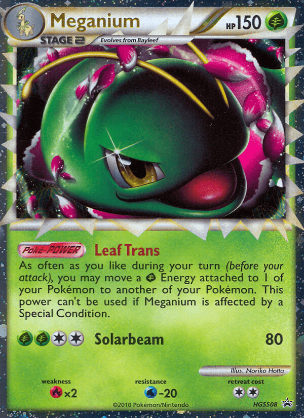 Meganium Pokémon card
