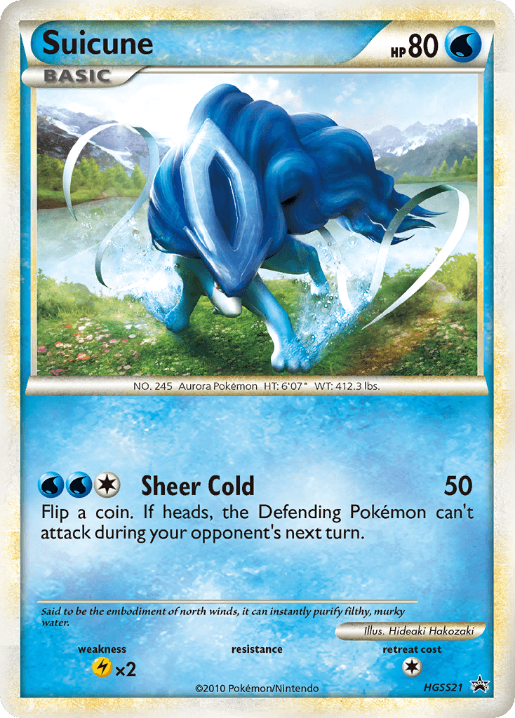 Suicune from HGSS Black Star Promos