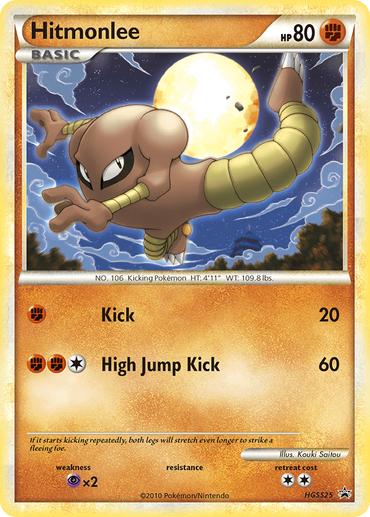 Hitmonlee Pokémon card