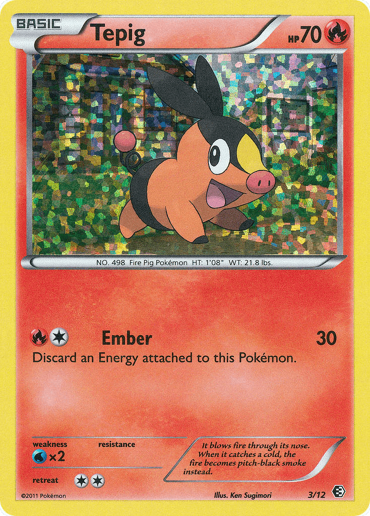 Tepig Pokémon card