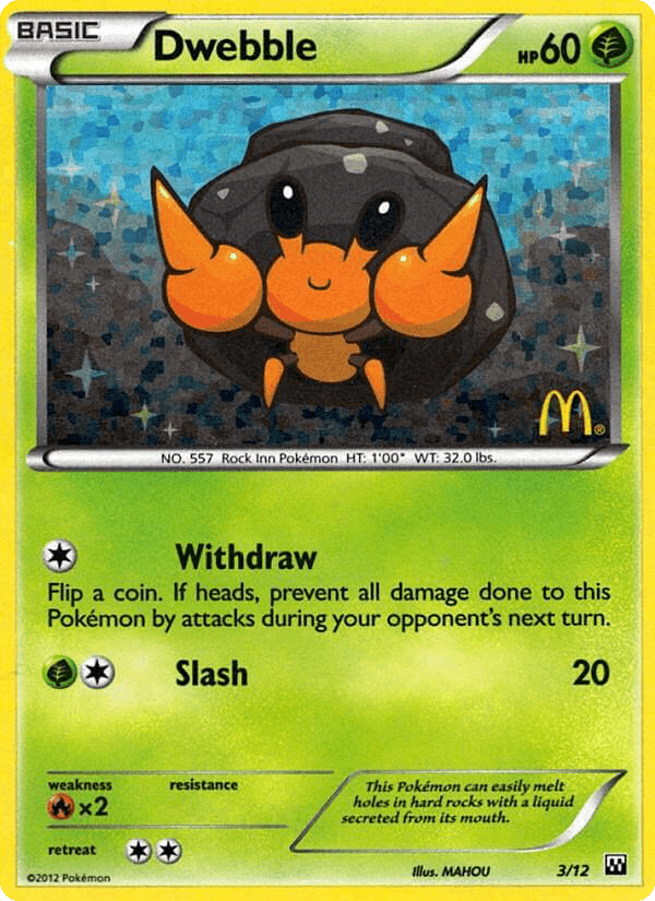 Dwebble Pokémon card