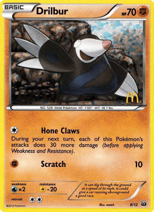 Drilbur Pokémon card