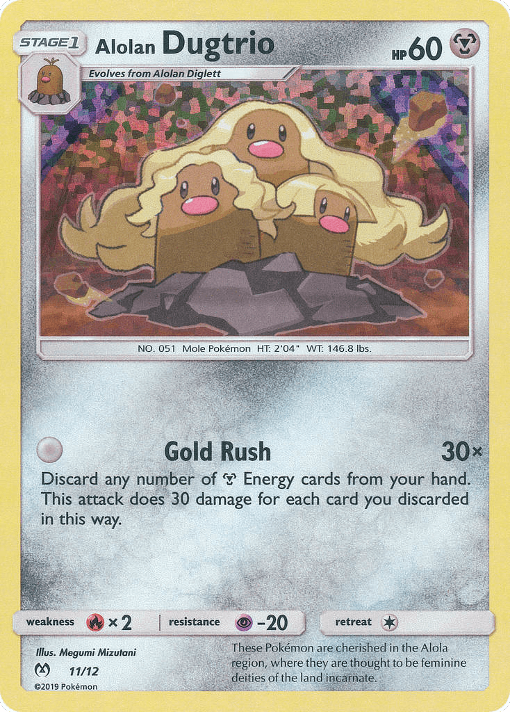 Alolan Dugtrio Pokémon card