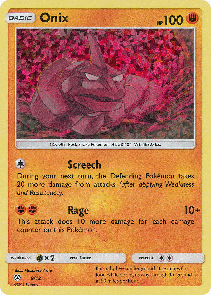 Onix Pokémon card