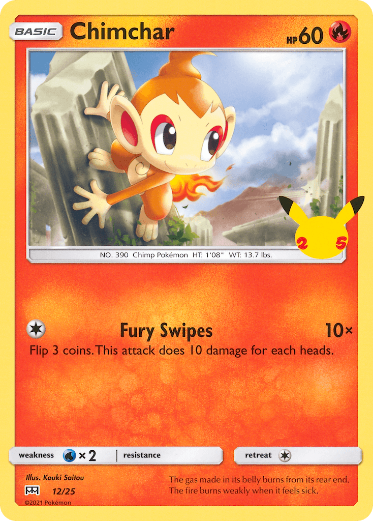 Chimchar Pokémon card