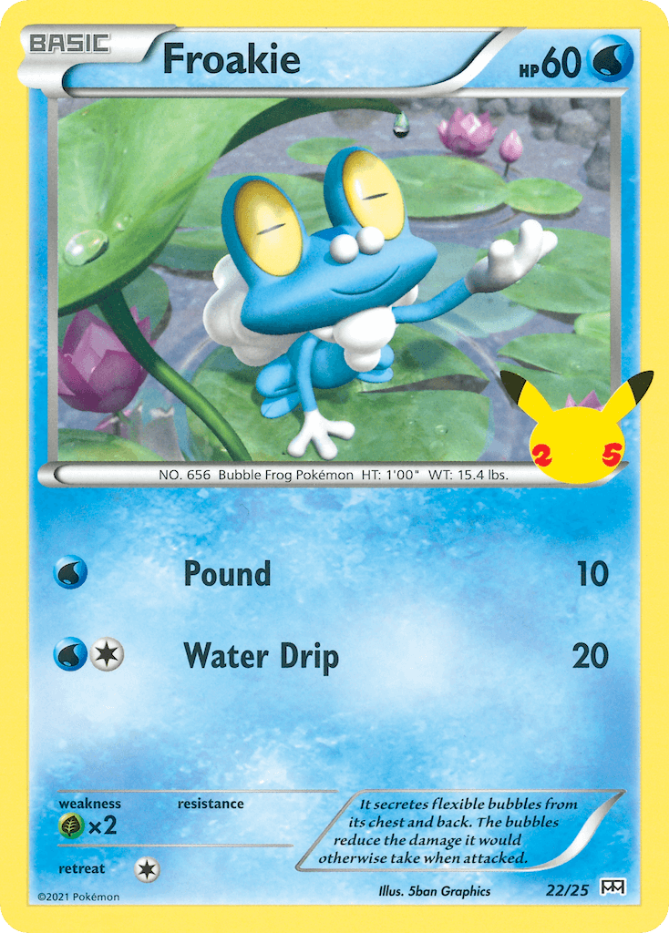 Froakie Pokémon card