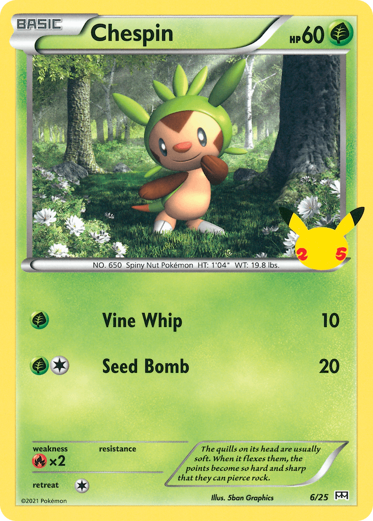 Chespin Pokémon card