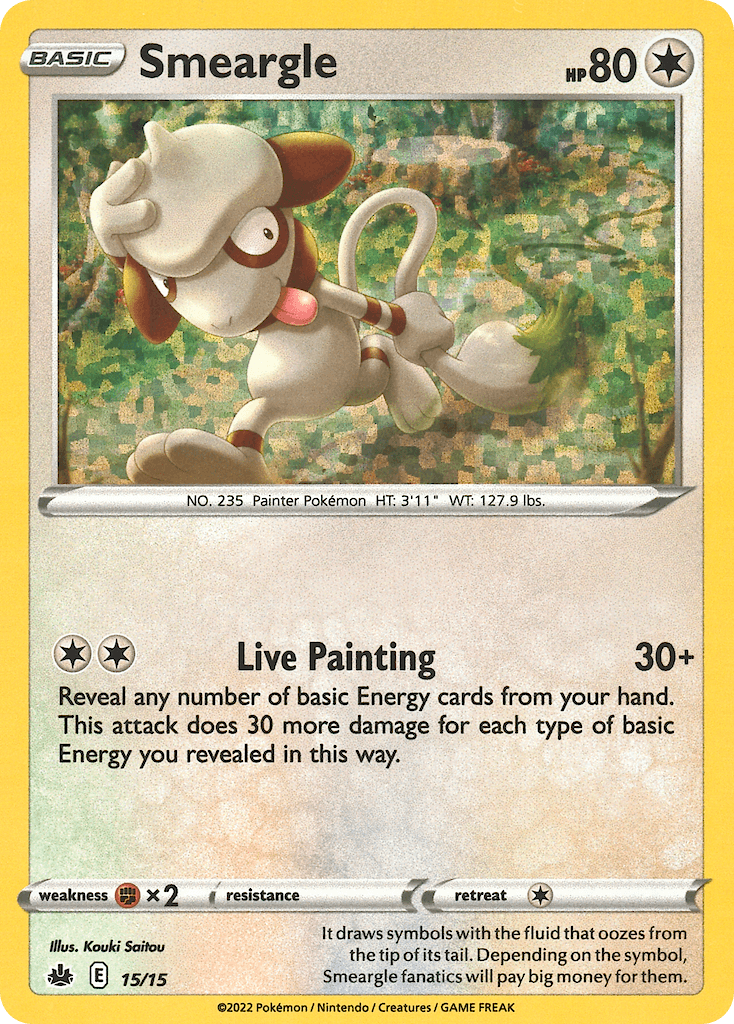 Smeargle Pokémon card