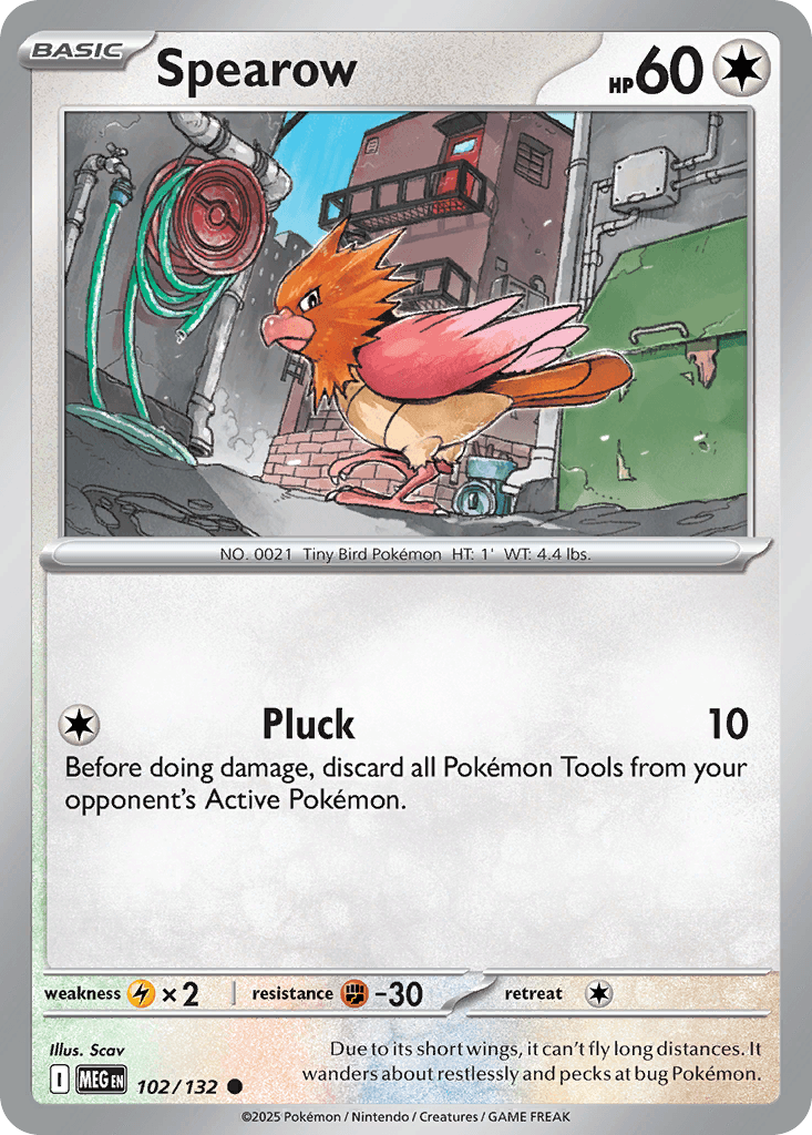 Spearow Pokémon card