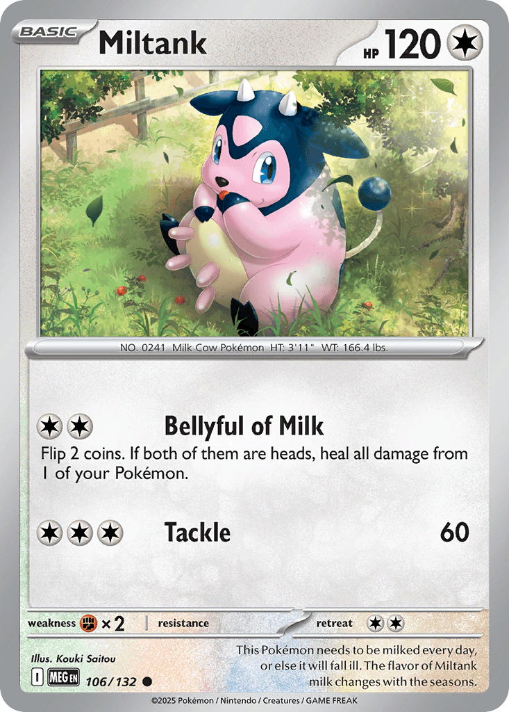 Miltank Pokémon card