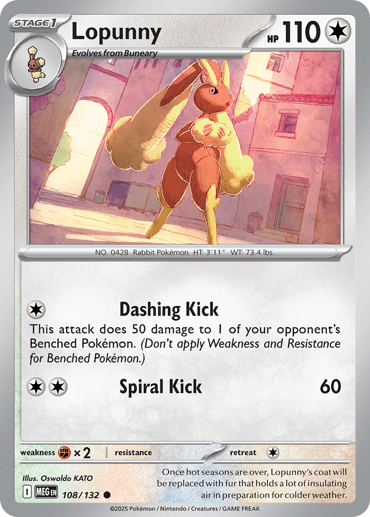 Lopunny Pokémon card