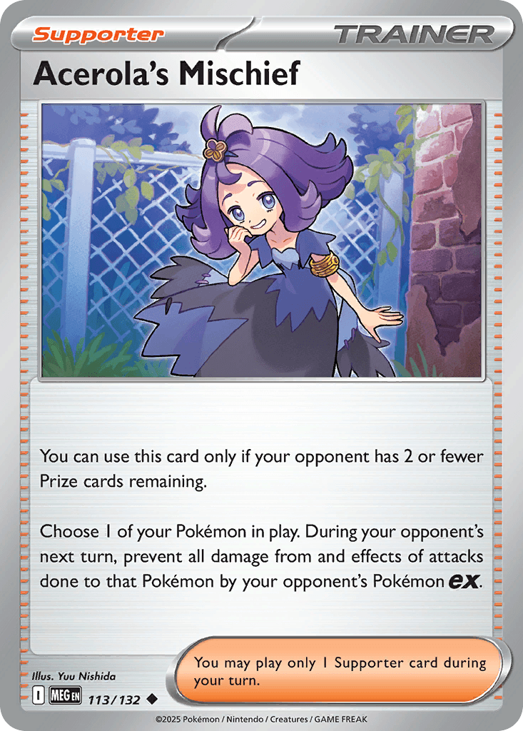 Acerola's Mischief Pokémon card