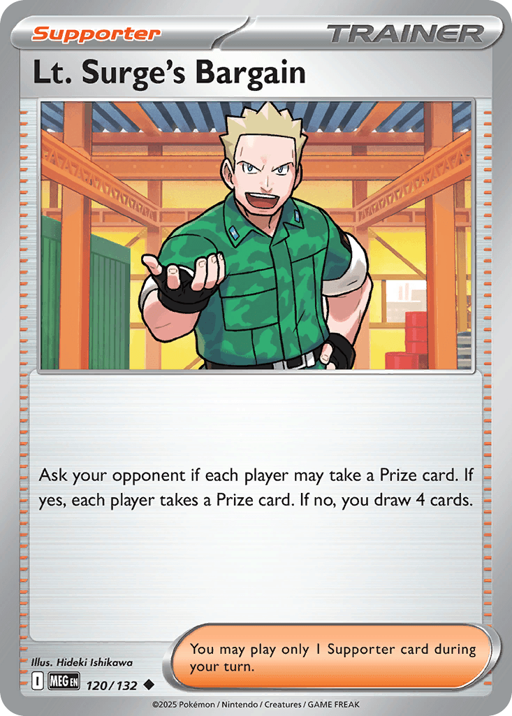 Lt. Surge's Bargain Pokémon card