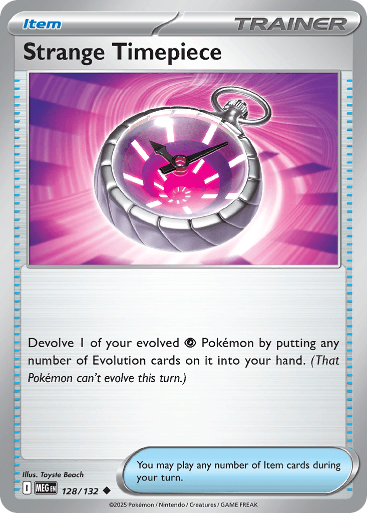 Strange Timepiece Pokémon card