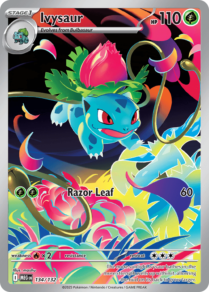 Ivysaur Pokémon card