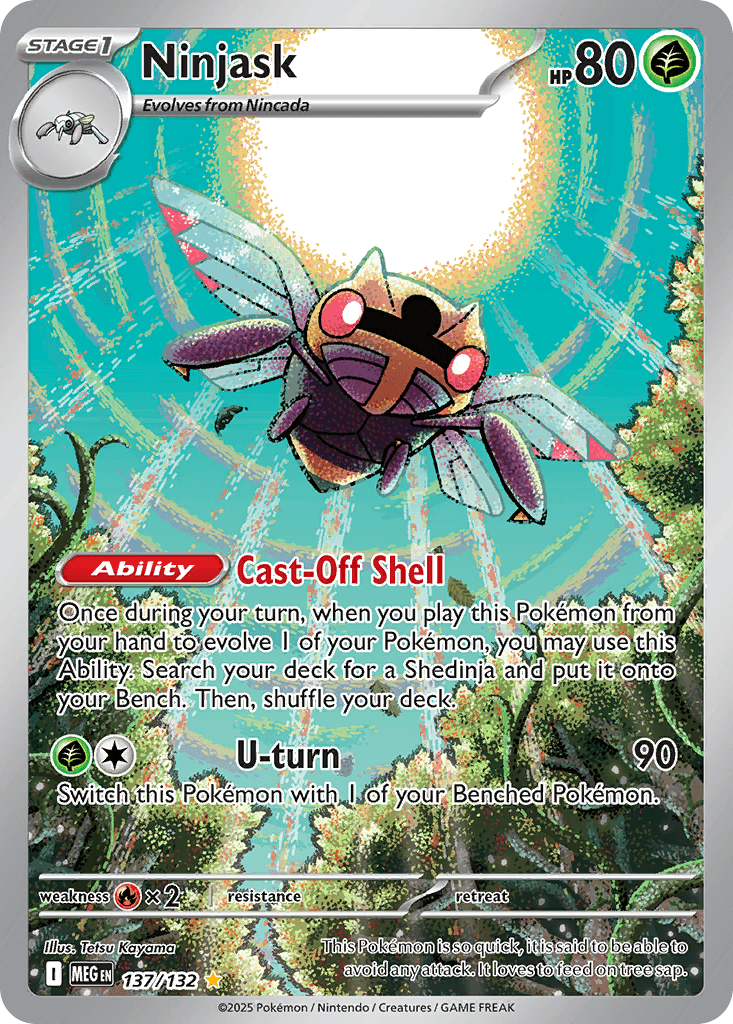 Ninjask Pokémon card