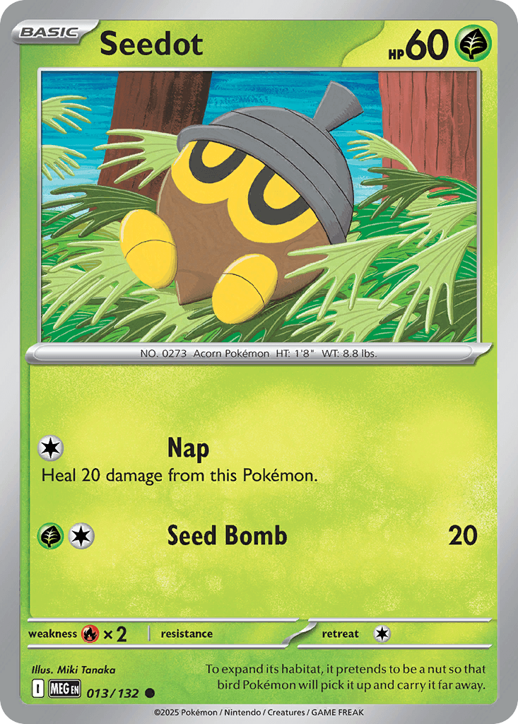 Seedot Pokémon card