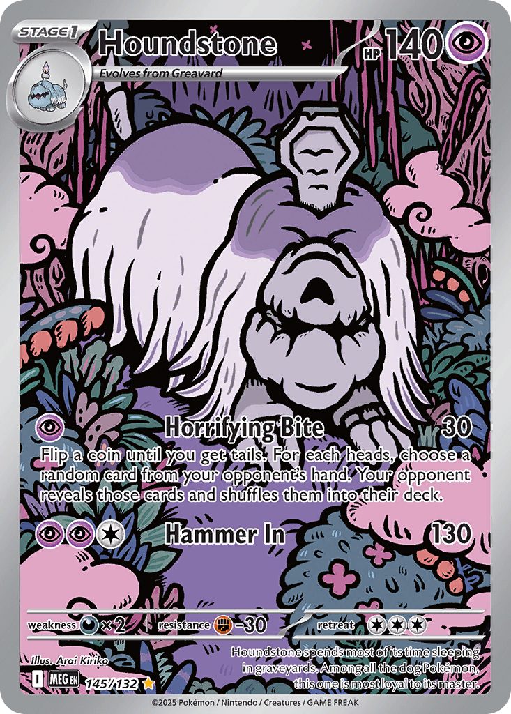 Houndstone Pokémon card