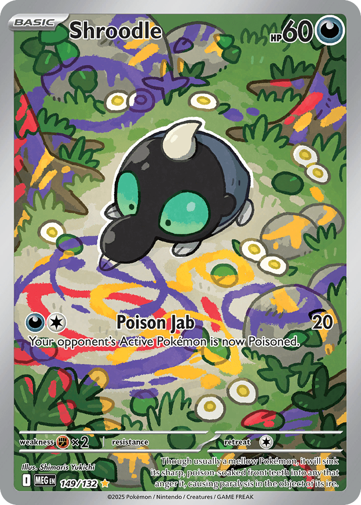 Shroodle Pokémon card
