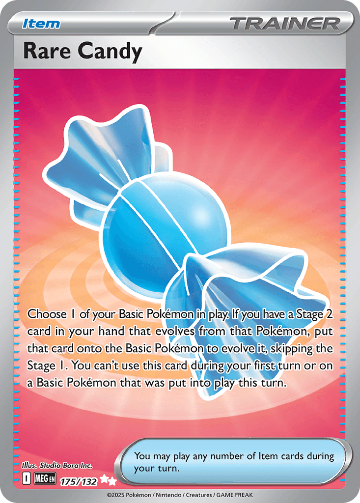 Rare Candy Pokémon card