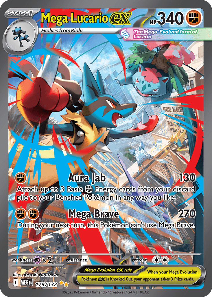 Mega Lucario ex from Mega Evolution
