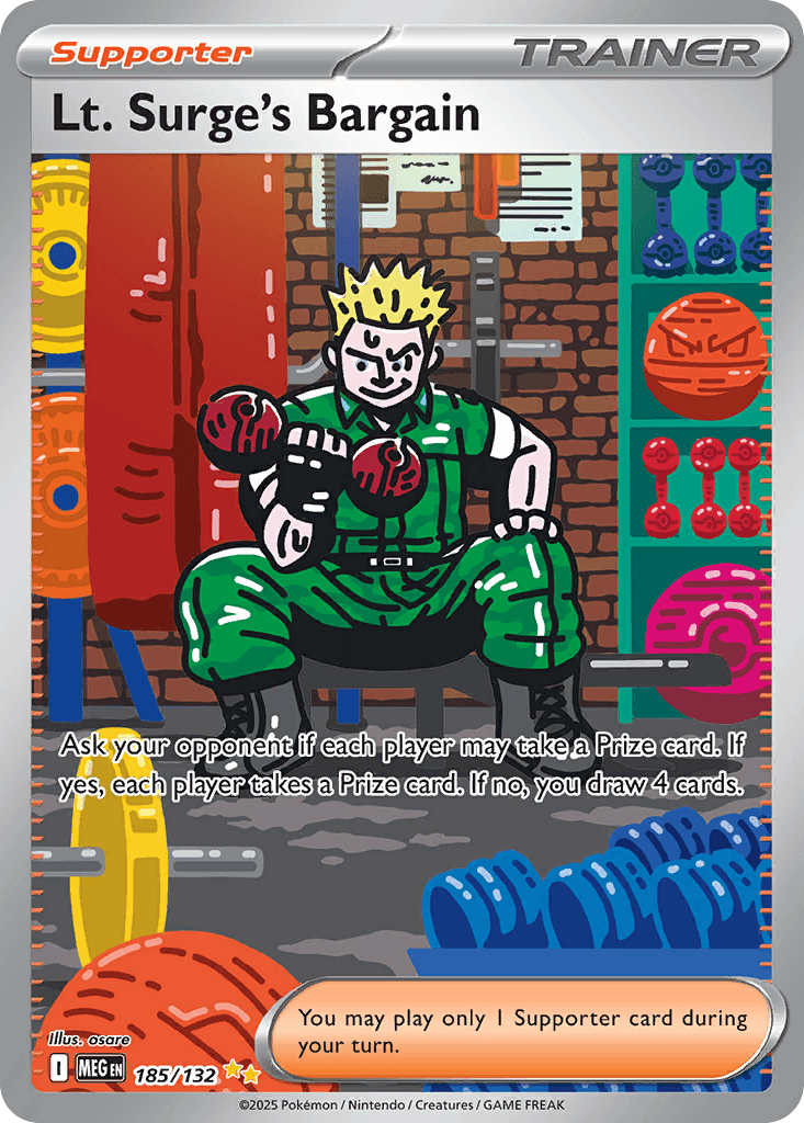 Lt. Surge's Bargain Pokémon card