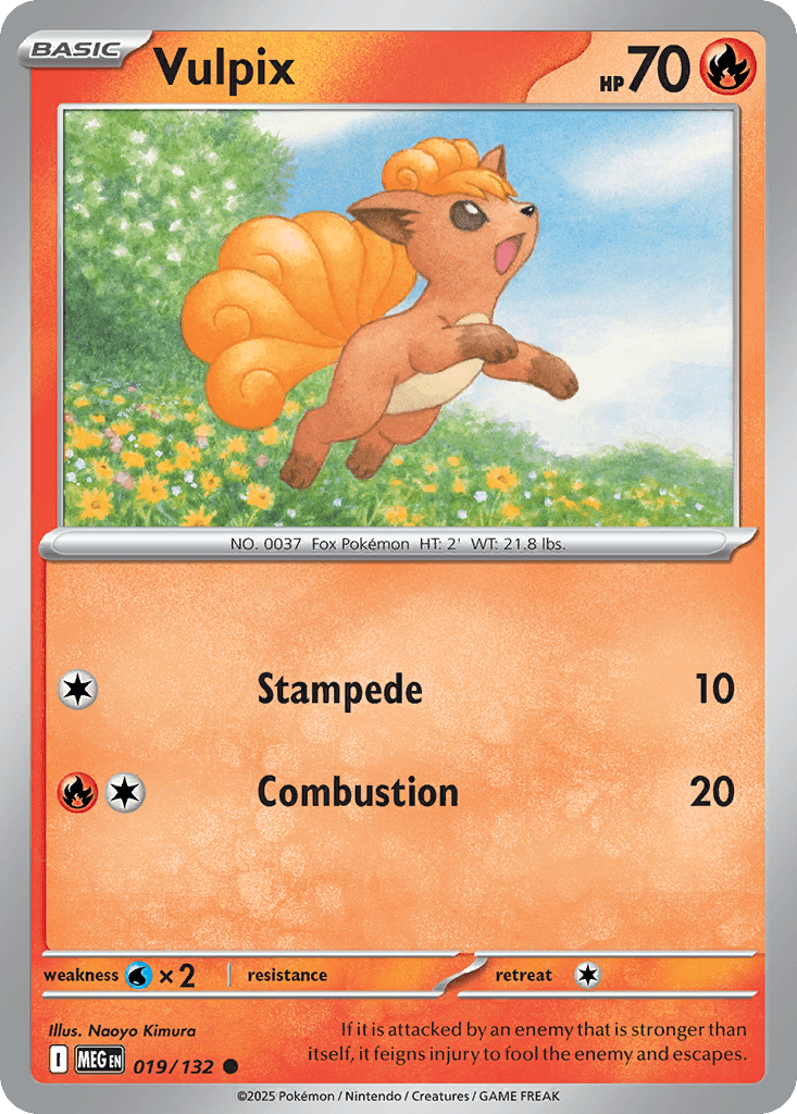 Vulpix Pokémon card