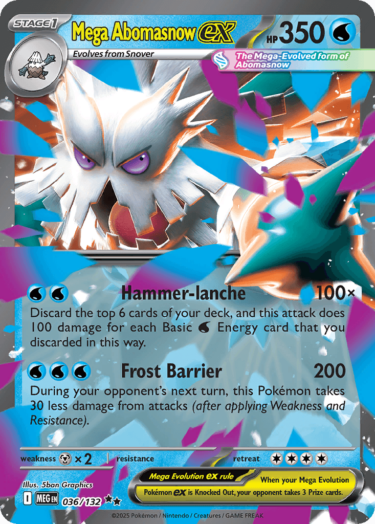 Mega Abomasnow ex Pokémon card