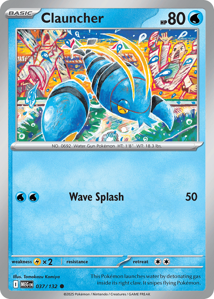 Clauncher Pokémon card