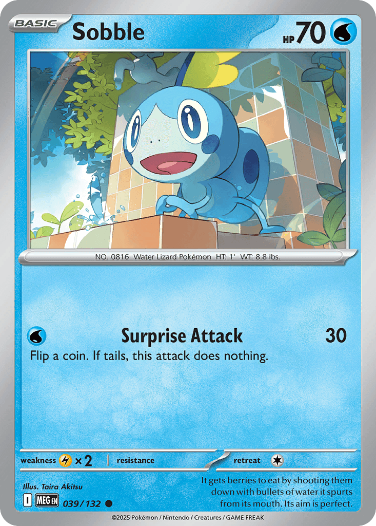 Sobble Pokémon card