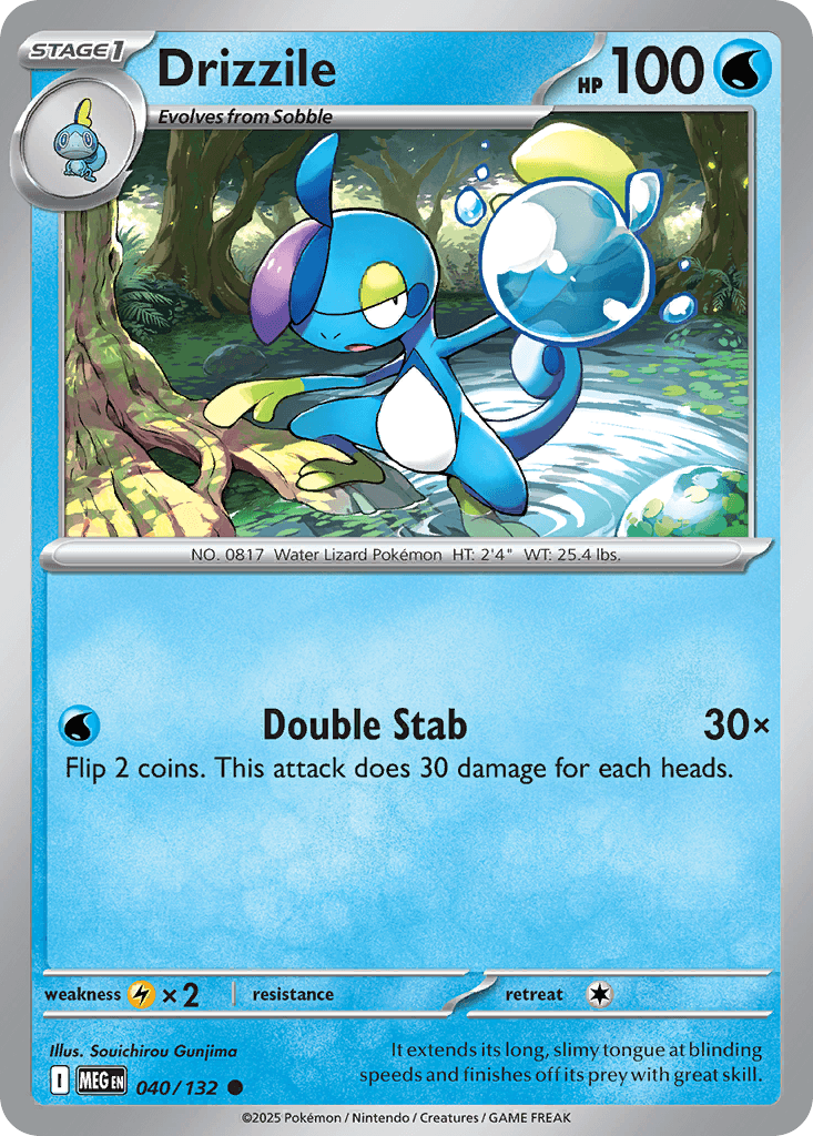 Drizzile Pokémon card