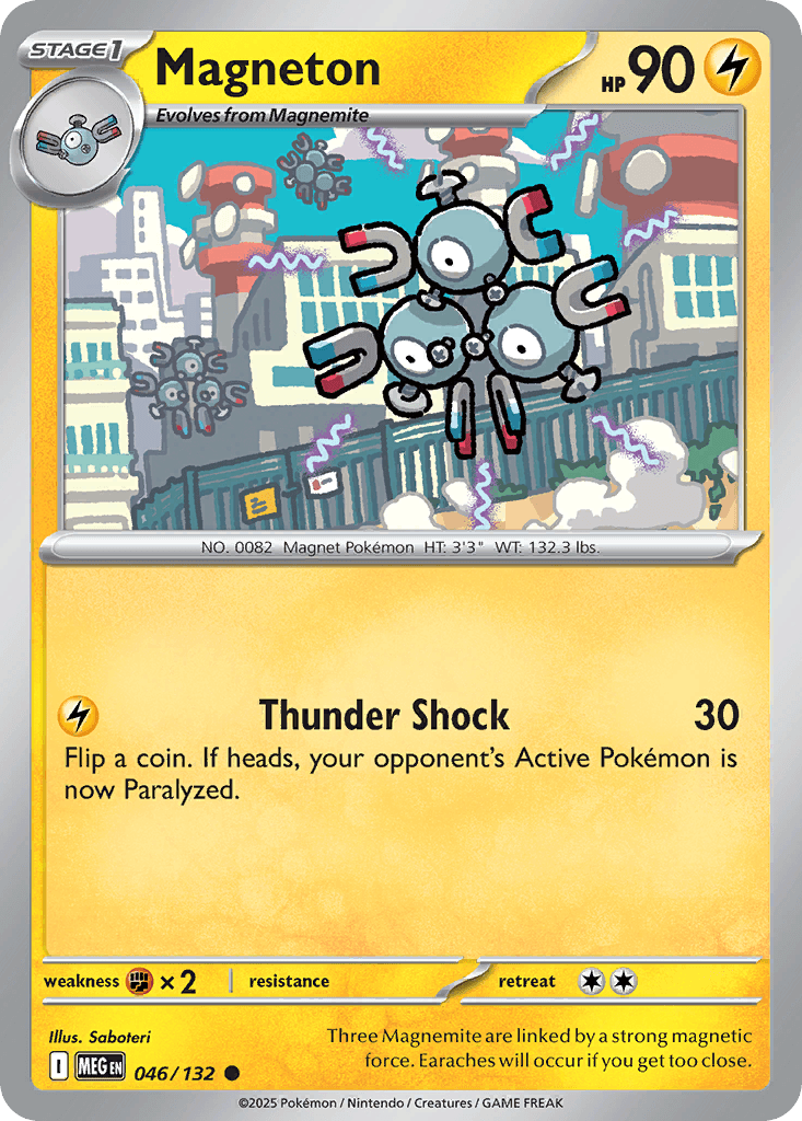 Magneton Pokémon card