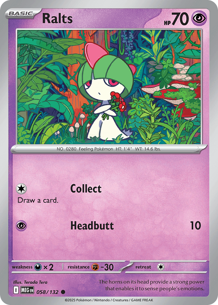 Ralts Pokémon card