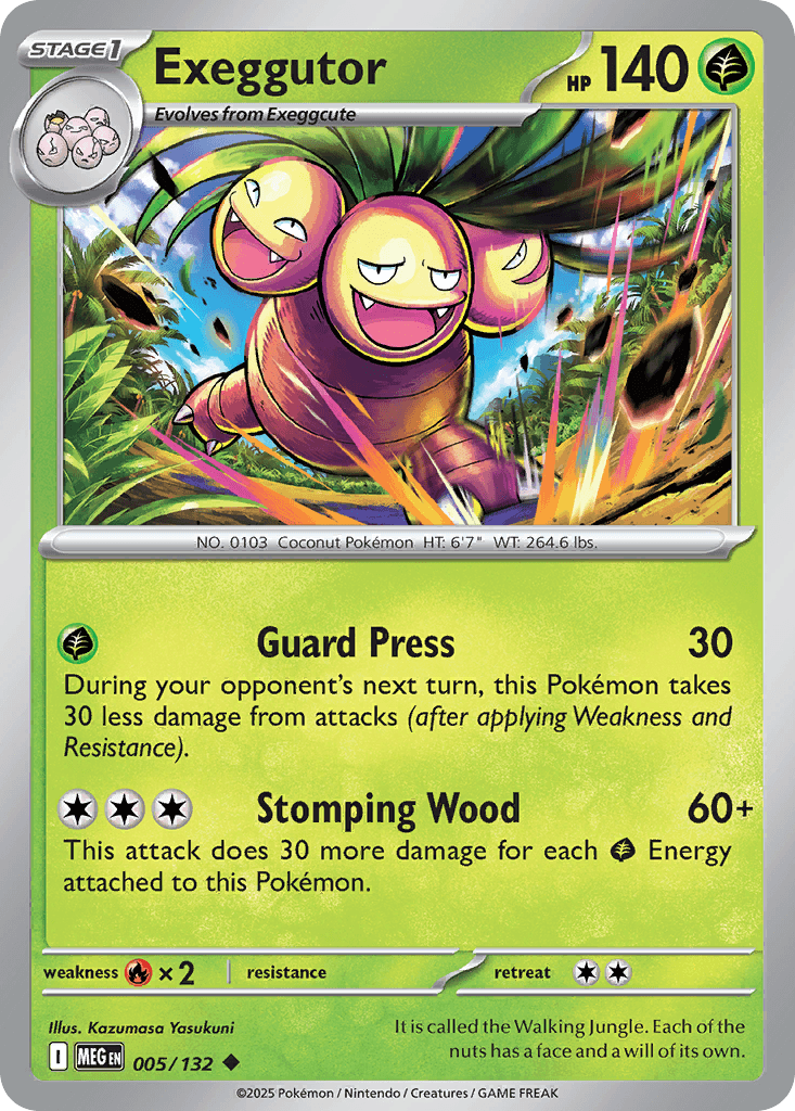 Exeggutor Pokémon card