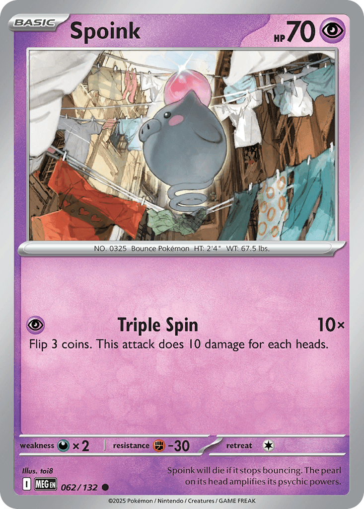 Spoink Pokémon card