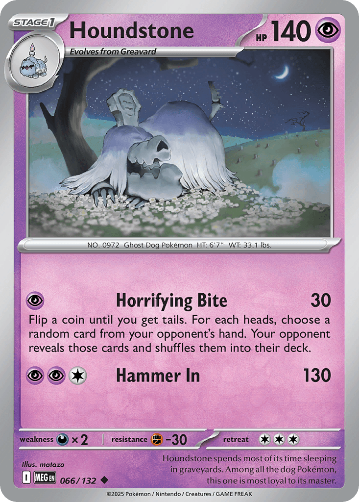 Houndstone Pokémon card