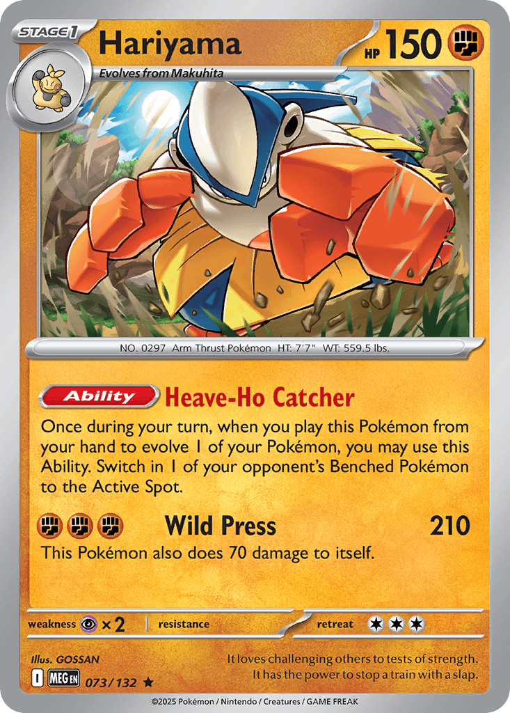 Hariyama Pokémon card