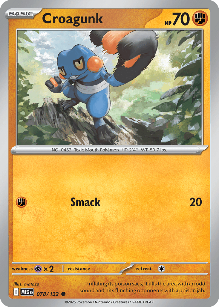 Croagunk Pokémon card